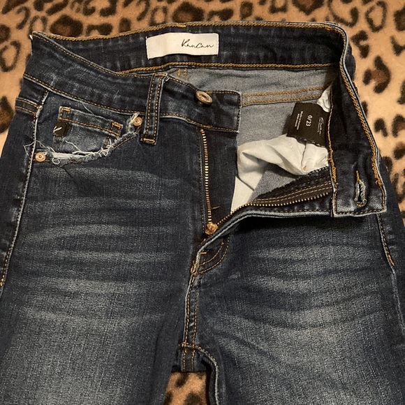 2 for $35 KanCan Jeans Mid Rise Ankle Distressed Skinny Jeans Women’s Size 0 - Picture 4 of 16